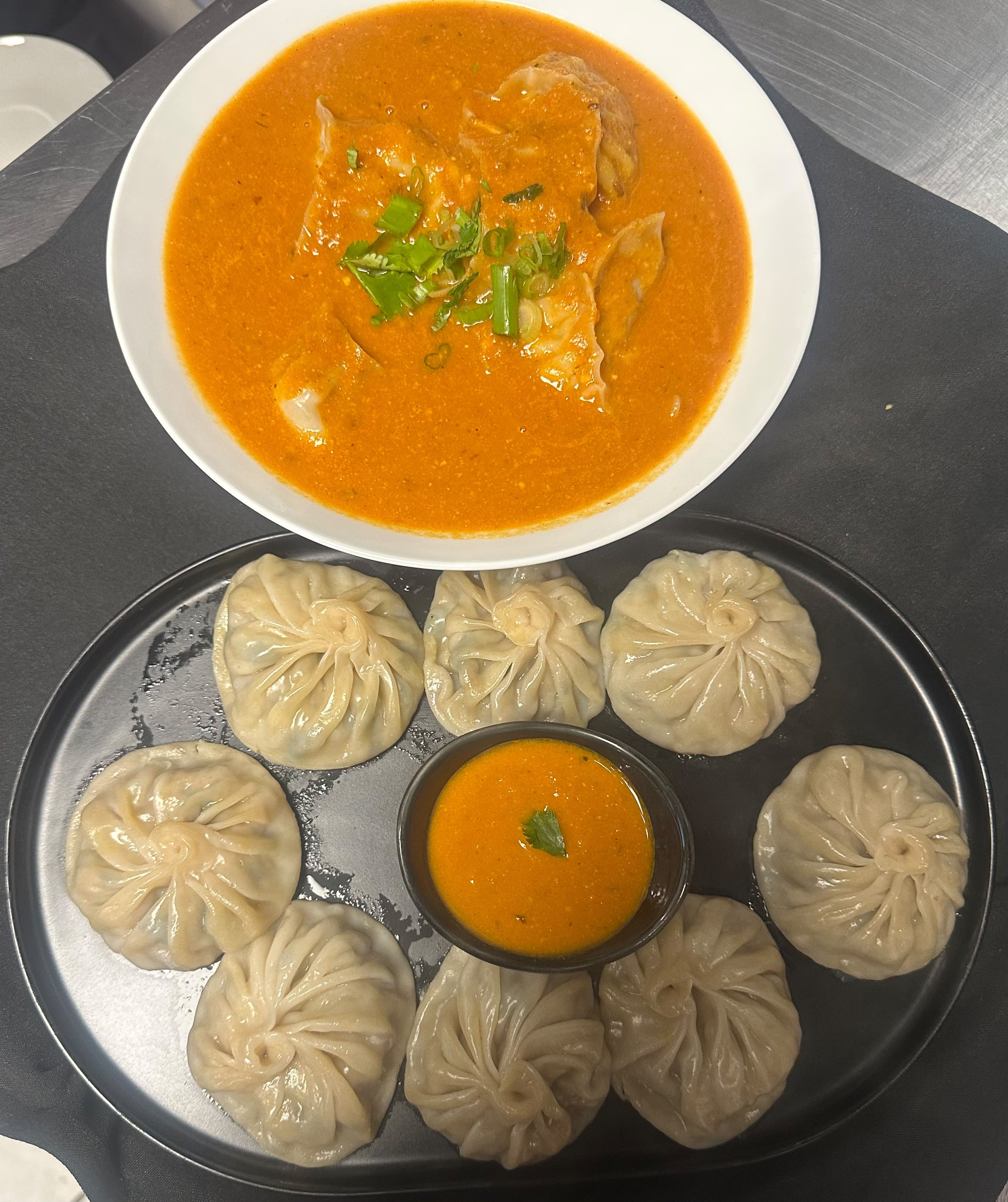 Jhol and Steamed Mo:Mo